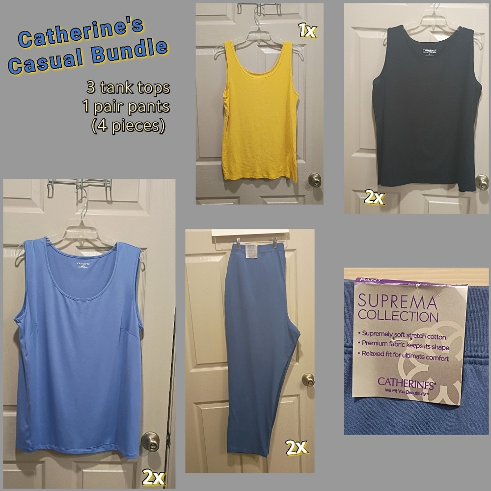 CATHERINE'S PLUS SIZE COMFY BUNDLE 2x 4pieces